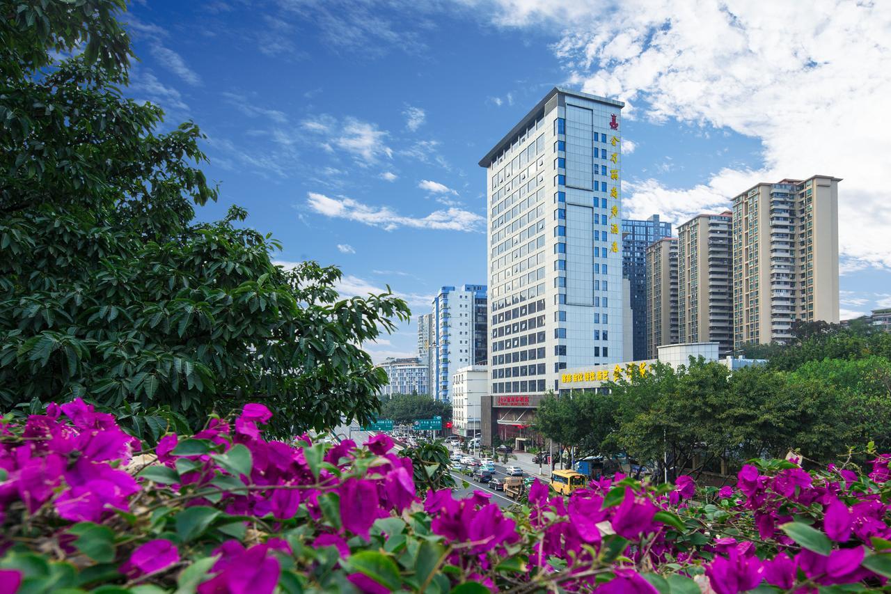Guangzhou Jin Wan Li Business Hotel Bagian luar foto
